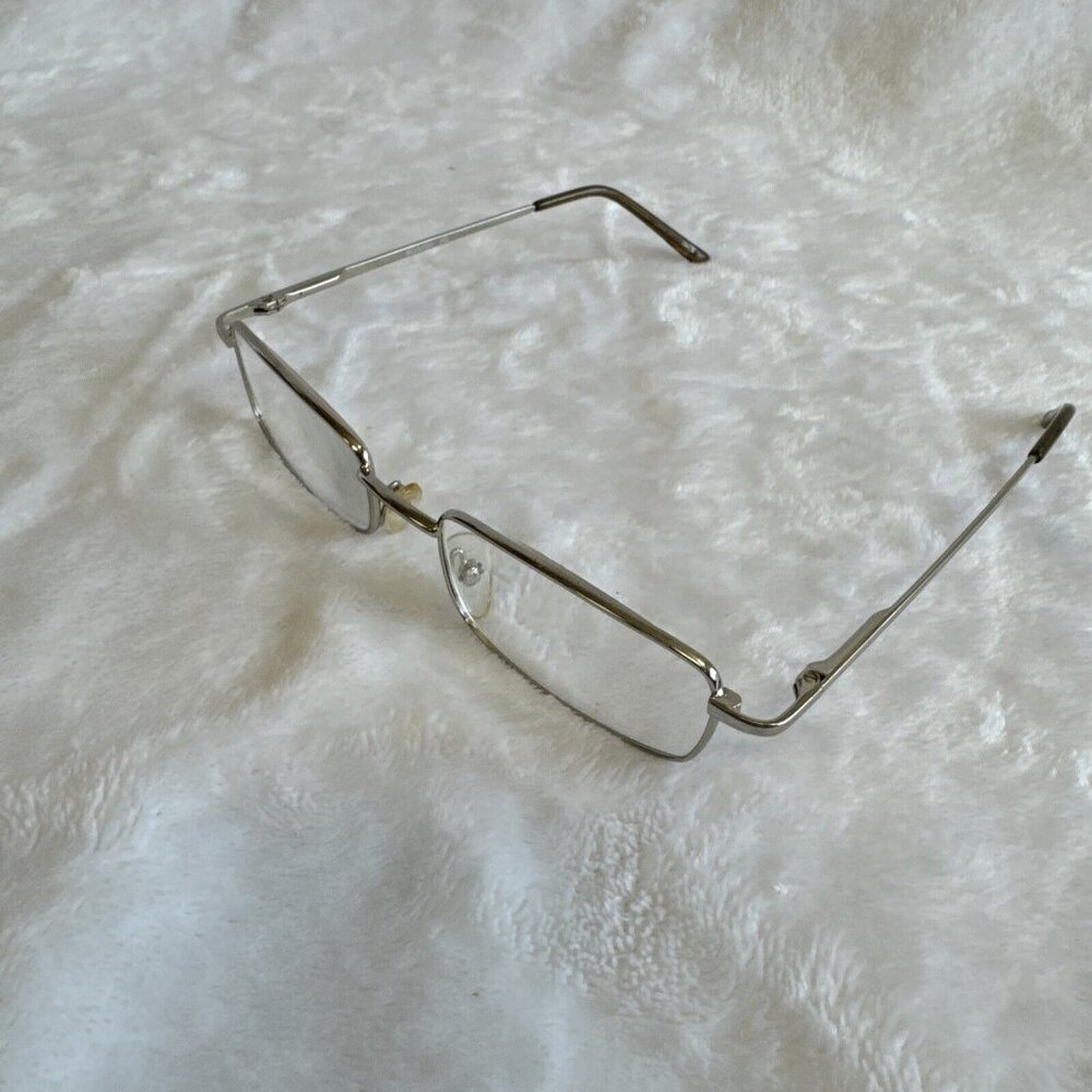 Rectangular Frame Reading Glasses 2.75 Silver Met… - image 7
